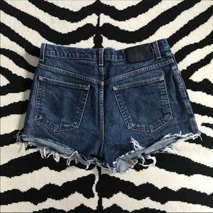 Vintage Calvin Klein Button Fly Cutoff Jean Shorts 90s Y2k